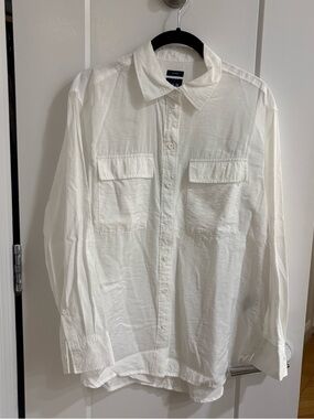 GAP “Big Shirt” white button down shirt